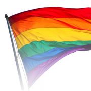 Die Regenbogenflagge - das Symbol für LGBTIQ*